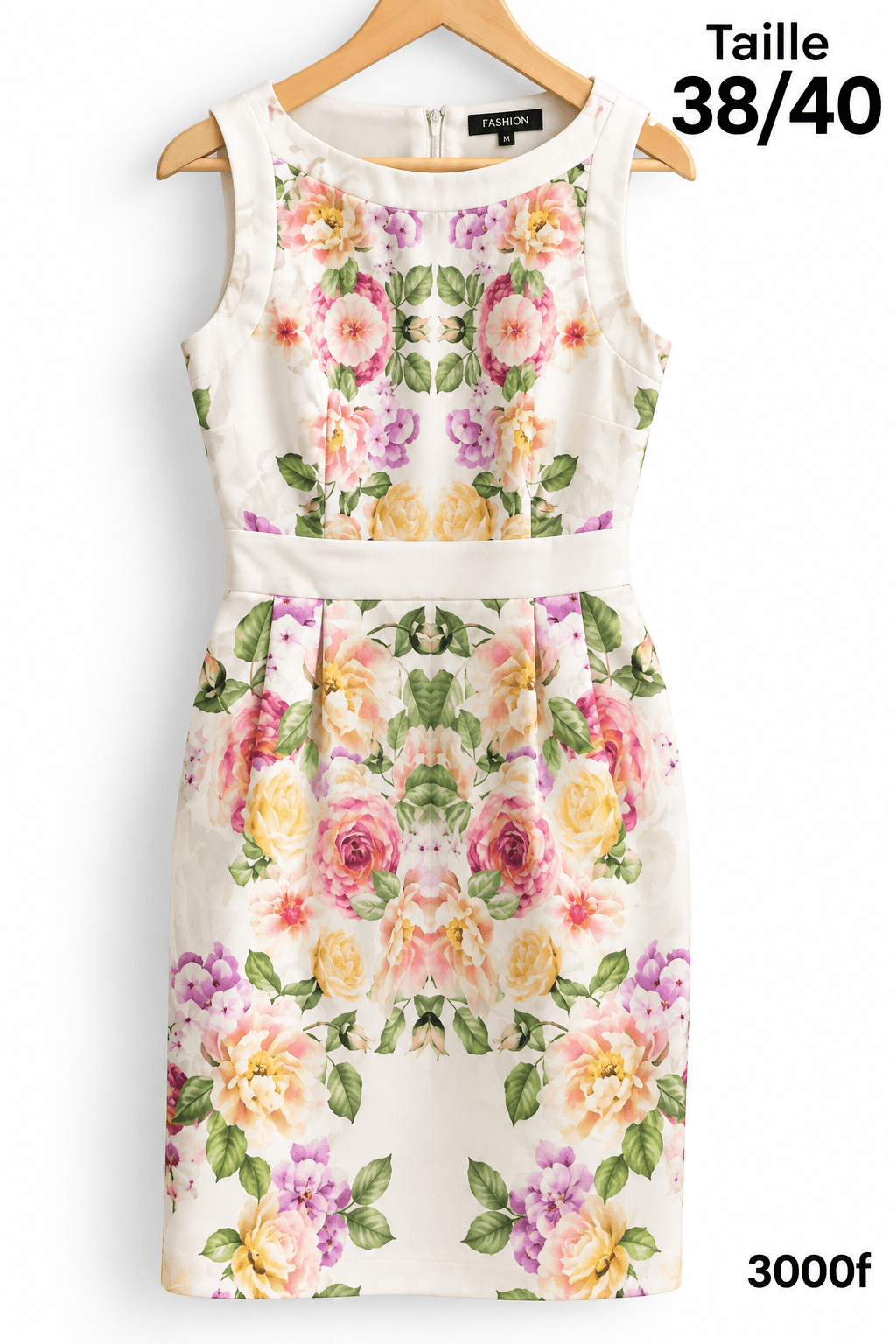Robe florale sans manches