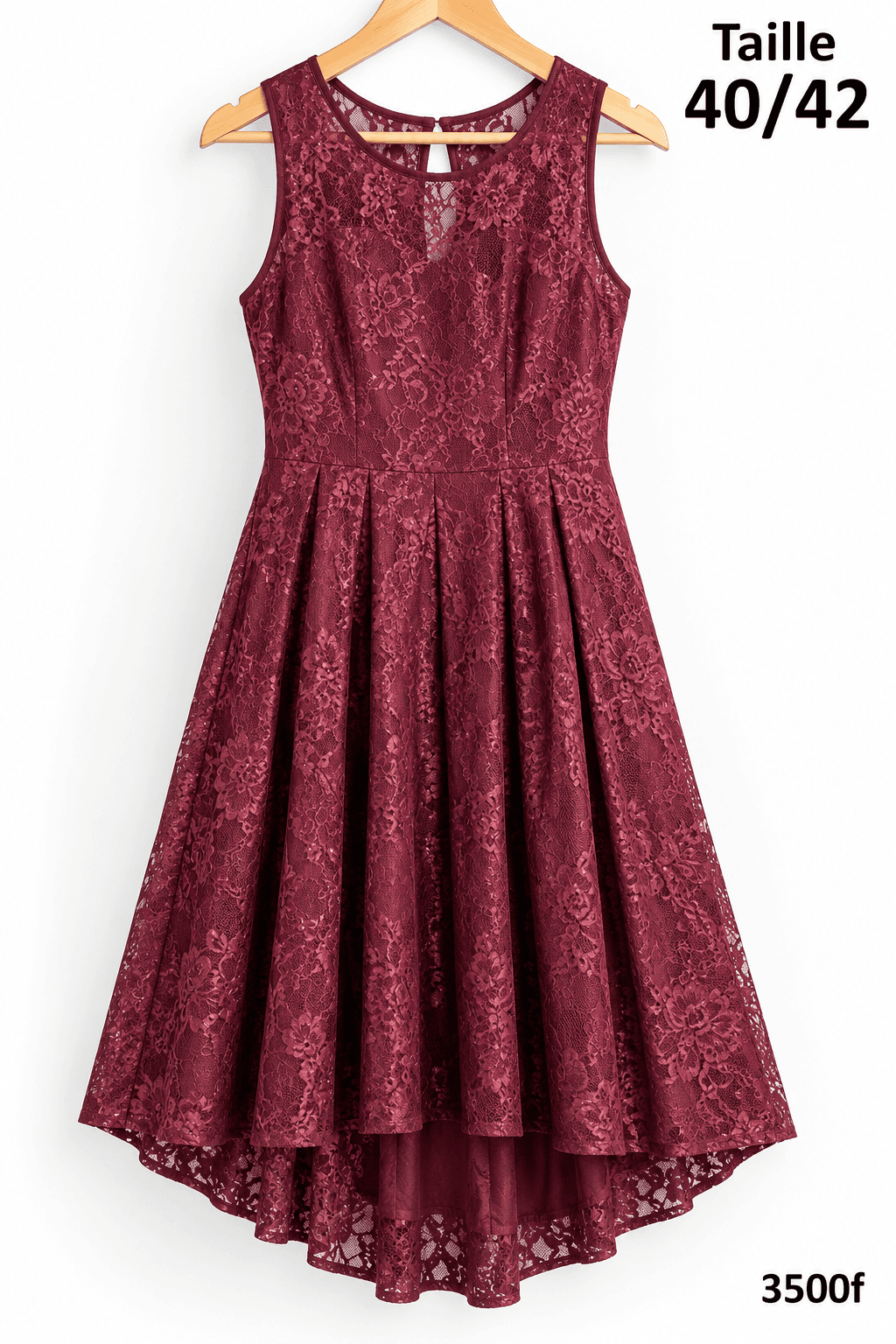 Robe évasée en dentelle